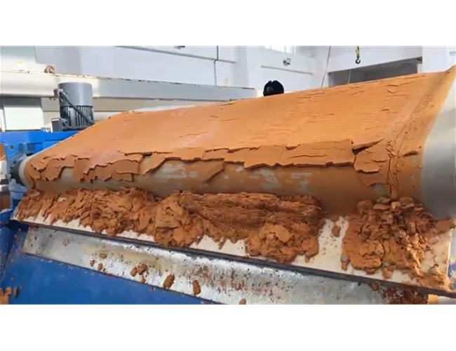 唐山客戶訂購(gòu)橡膠帶式真空過(guò)濾機(jī)用于硫酸鈣脫水